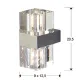 Aplica CUBIC Schuller G9, Crom 571034G9 Spania