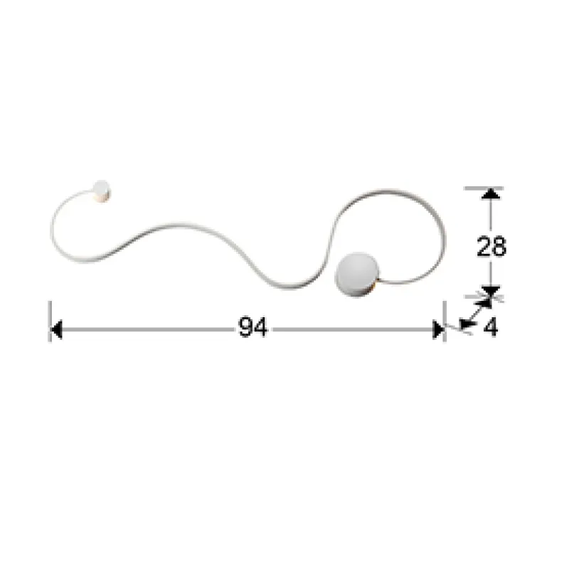 Aplica GRAFOS Schuller Led, Alb Mat 227025 Spania