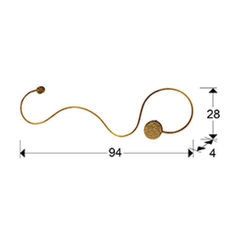 Aplica GRAFOS Schuller Led, Foita De Aur 227032 Spania