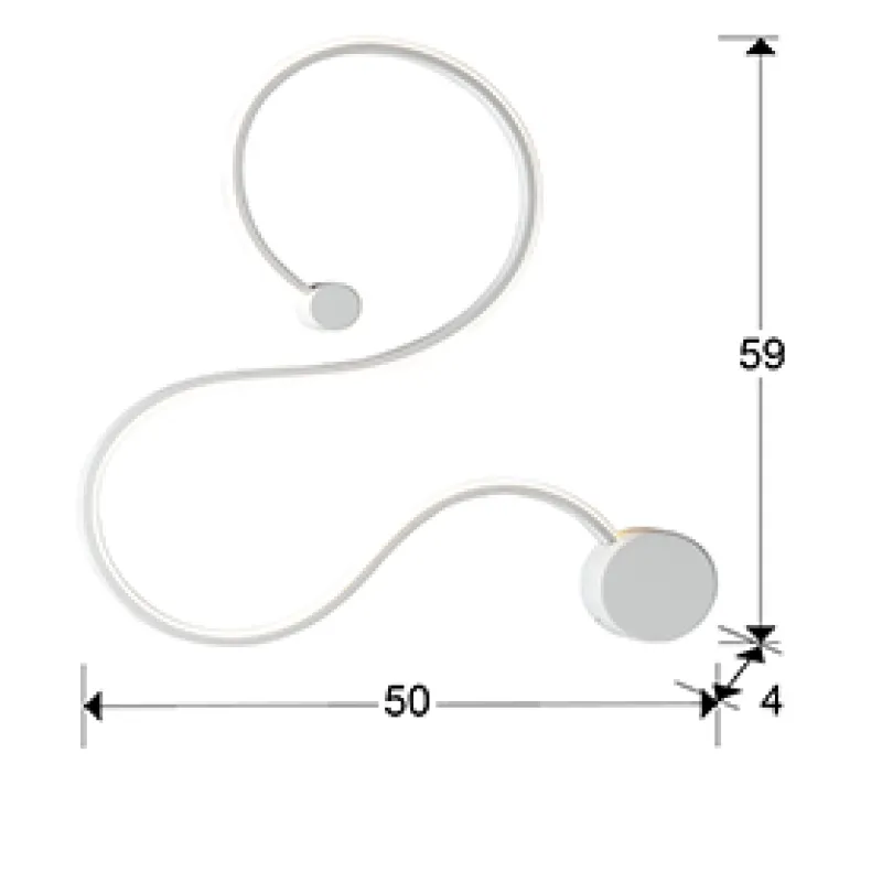 Aplica GRAFOS Schuller Led, Alb Mat 227124 Spania