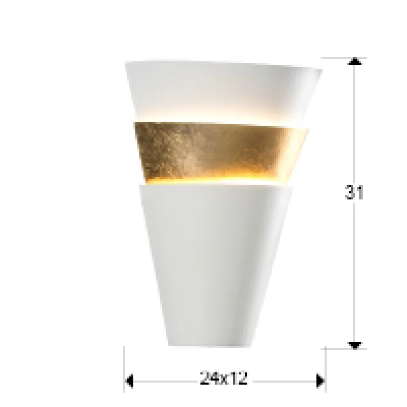 Aplica ISIS Schuller E14, Alb|Foita De Aur 648362 Spania