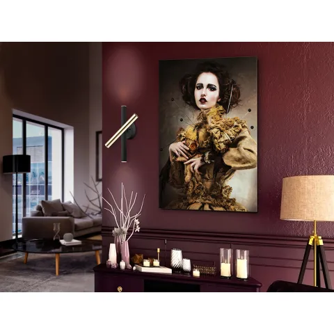 Aplica VARAS Schuller Led, Auriu|Negru Mat 373845 Spania