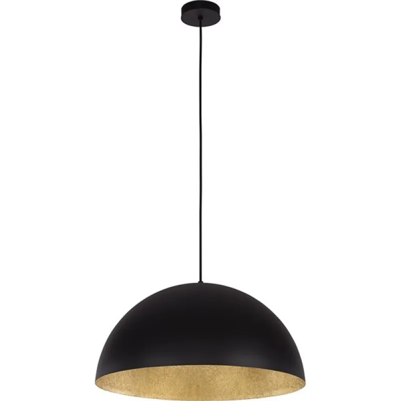 Pendul Sfera 90 Czarny/Złoty, E27, Negru, 30125, Sigma Polonia