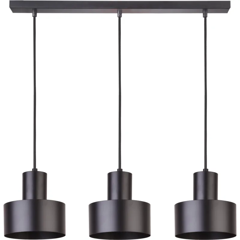 Suspensie Rif 3 Zwis Prosty Czarny, E27, Negru, 30899, Sigma Polonia