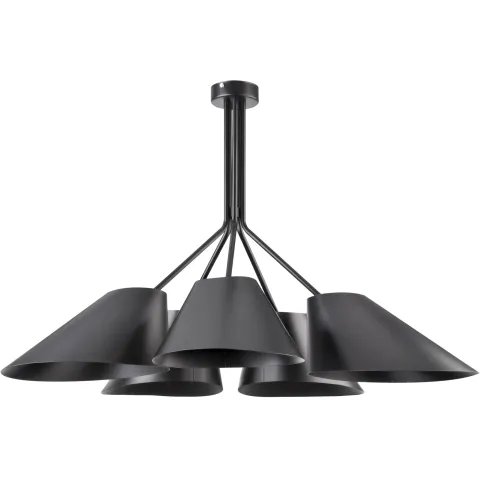 Suspensie Lora 5 Czarny, E27, Negru, 31051, Sigma Polonia
