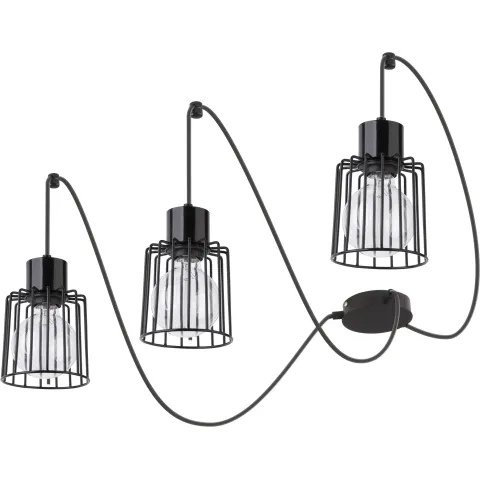 Suspensie Luto Kwadrat 3 Czarny , E27, Negru, 31129, Sigma Polonia