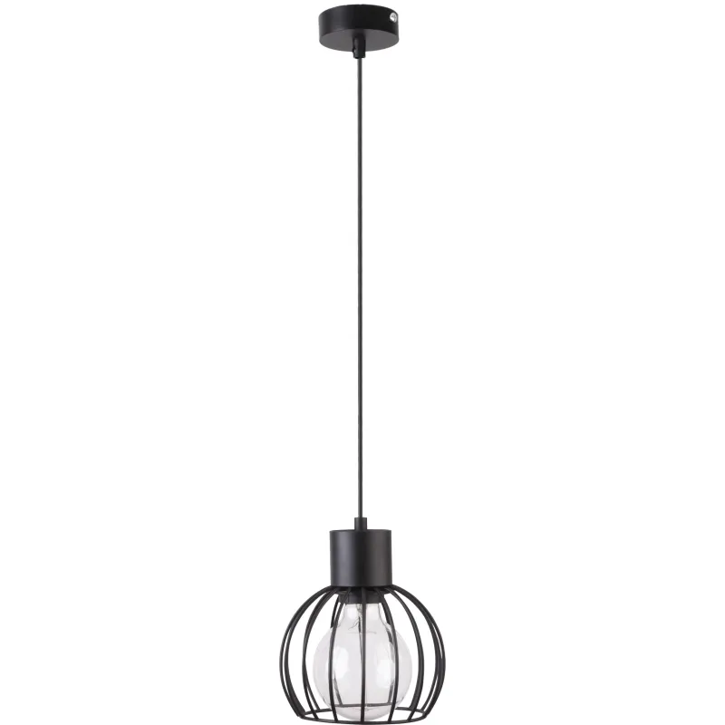 Pendul Luto Koło 1 Zwis Czarny, E27, Negru, 31154, Sigma Polonia