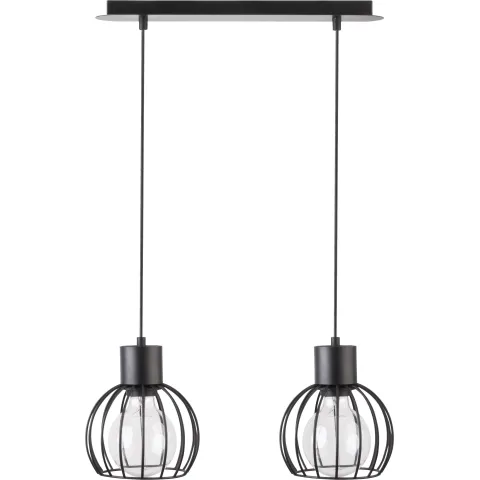 Suspensie Luto Koło 2 Zwis Czarny Mat, E27, Negru, 31155, Sigma Polonia