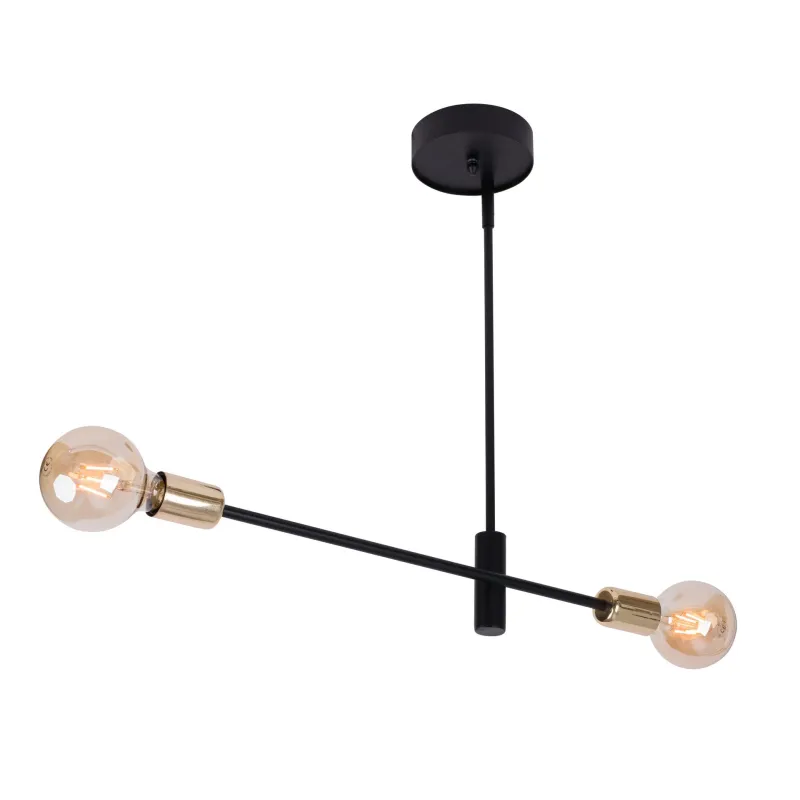 Suspensie Onyx 2 Czarny/Złoty, E27, Negru/Auriu, 31924, Sigma Polonia