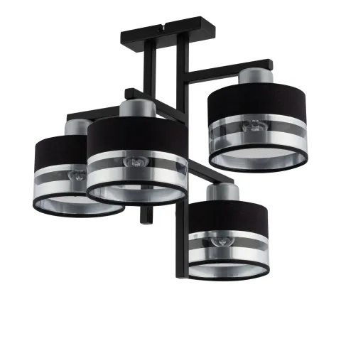 Suspensie Pro 4 Plafon Czarny_Srebrny, E27, Negru, 32146, Sigma Polonia