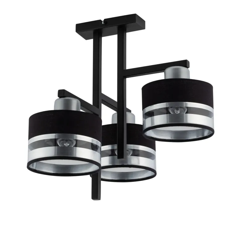 Suspensie Pro 3 Plafon Czarny_Srebrny, E27, Negru, 32148, Sigma Polonia