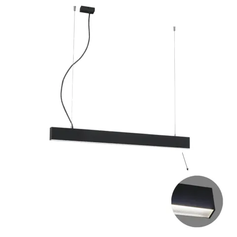 Suspensie Liniara CIBA 3916-00086-3-B-M-D3 Viokef LED, Negru, Grecia