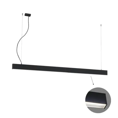 Suspensie Liniara CIBA 3916-00226-3-B-M-D3 Viokef LED, Negru, Grecia