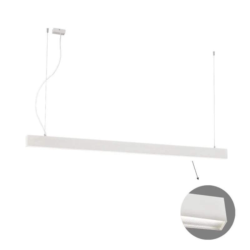 Suspensie Liniara CIBA 3916-00226-3-W-M-D3 Viokef LED, Alb, Grecia