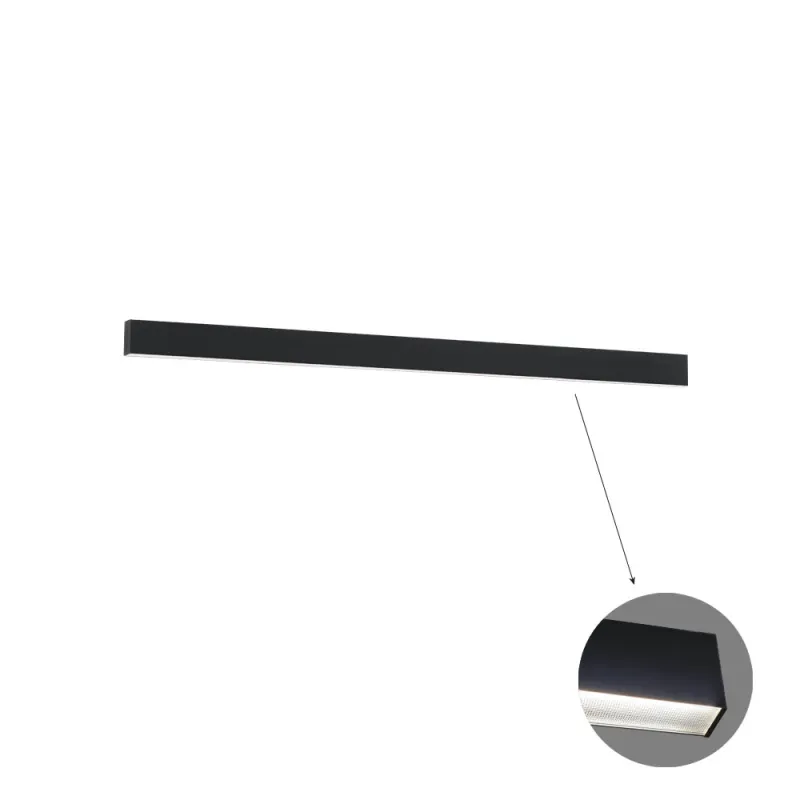Plafoniera Liniara CIBA 3916-01142-4-B-M-D4 Viokef LED, Negru, Grecia