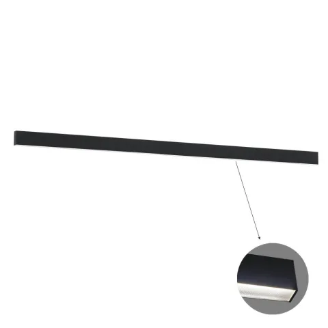 Plafoniera Liniara CIBA 3916-01338-4-B-M-D4 Viokef LED, Negru, Grecia