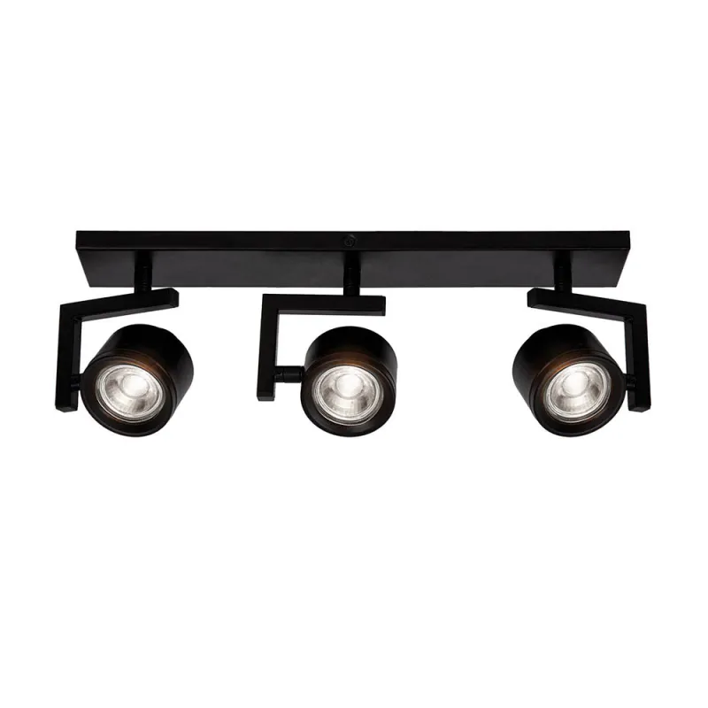 Lustra Spot MAGMA 4095101 Viokef GU10, Negru, Grecia