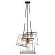 Suspensie AGATHA 4138700 Viokef E27, Negru, Grecia