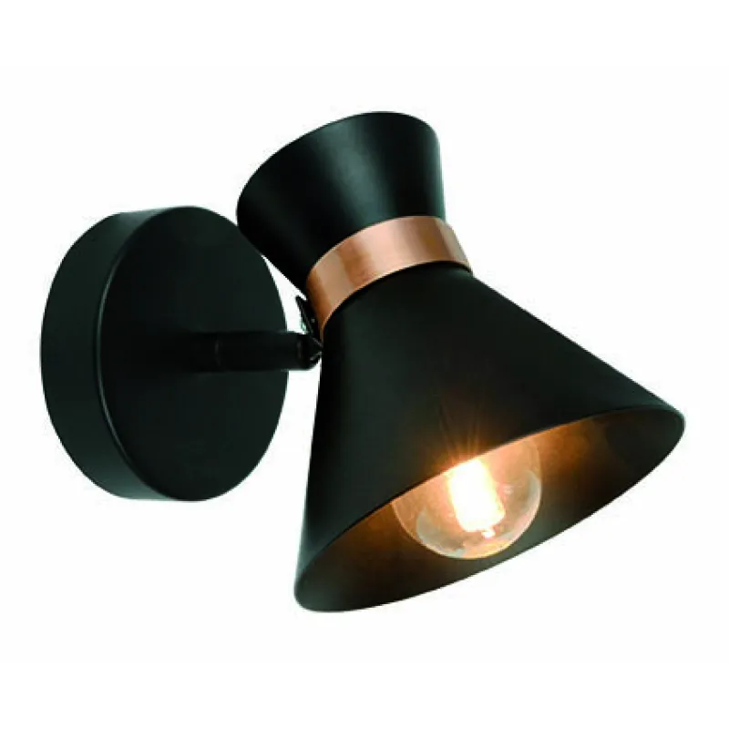Lustra Spot KELLY 4148200 Viokef E14, Negru, Grecia