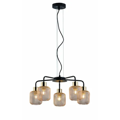 Suspensie LOREN 4165500 Viokef E27, Auriu, Grecia
