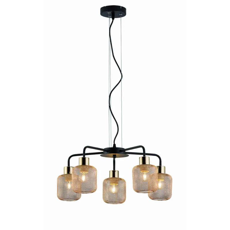 Suspensie LOREN 4165500 Viokef E27, Auriu, Grecia