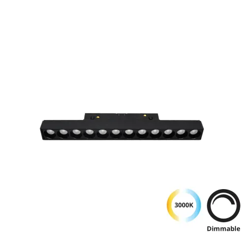 Downlight Sina Magnetica MAGNETIC 4244402 Viokef LED, Negru, Grecia