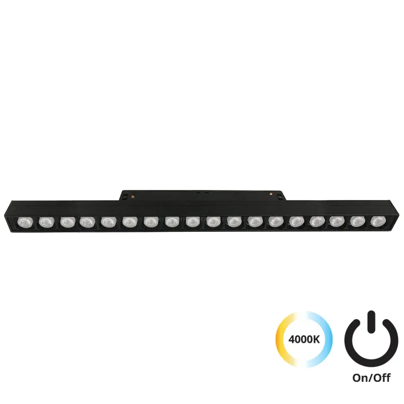Downlight Sina Magnetica MAGNETIC 4244413S Viokef LED, Negru, Grecia