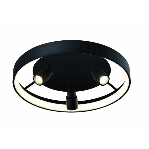 Lustra Plafon DENIS 4250700 Viokef LED, Negru, Grecia