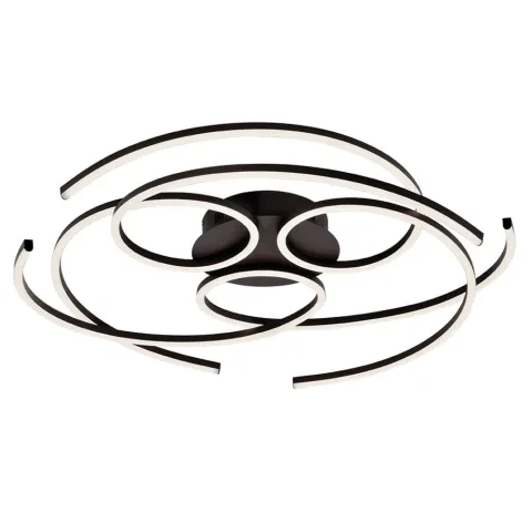 Lustra Plafon SOFI 4251000 Viokef LED, Negru, Grecia