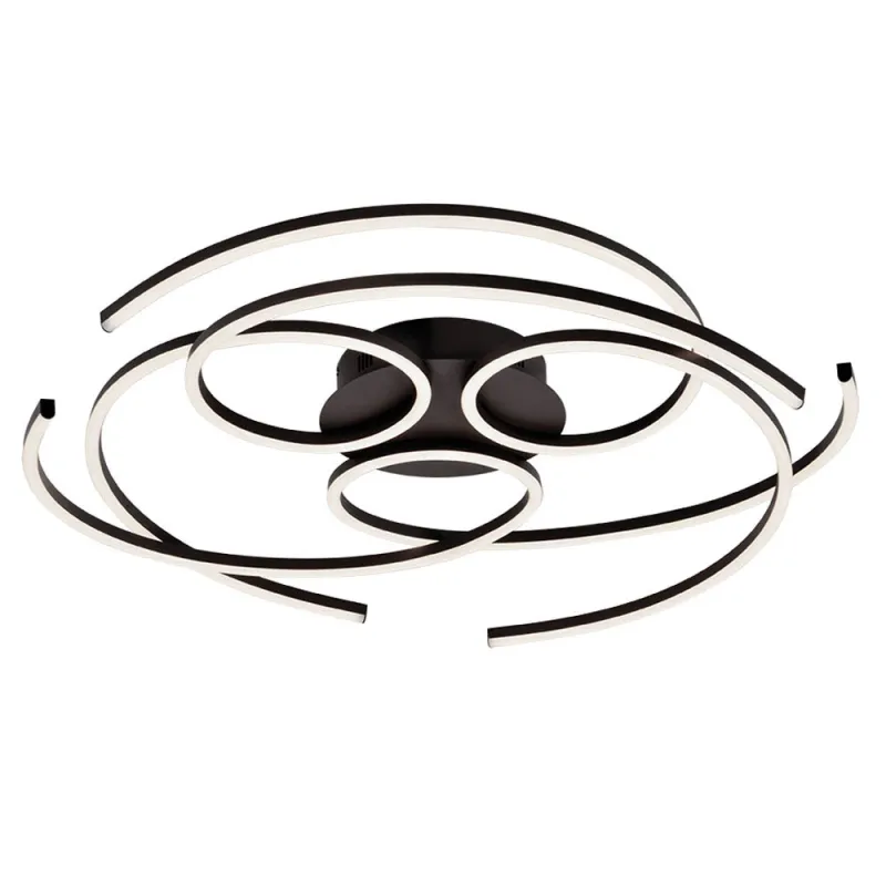 Lustra Plafon SOFI 4251000 Viokef LED, Negru, Grecia