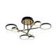 Lustra Plafon PERSA 4251100 Viokef LED, Negru, Grecia
