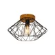 Plafoniera VEGA 4254000 Viokef E27, Negru, Grecia