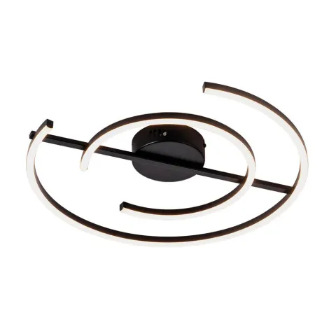 Lustra Plafon NOLA 4256500 Viokef LED, Negru, Grecia