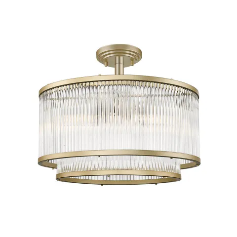 Lustra Plafon KAROLINA 4258800 Viokef E14, Auriu, Grecia