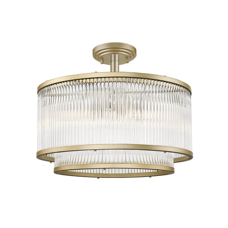 Lustra Plafon KAROLINA 4258800 Viokef E14, Auriu, Grecia