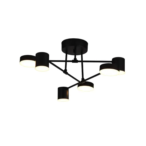 Lustra Plafon UNO 4268200 Viokef LED, Negru, Grecia