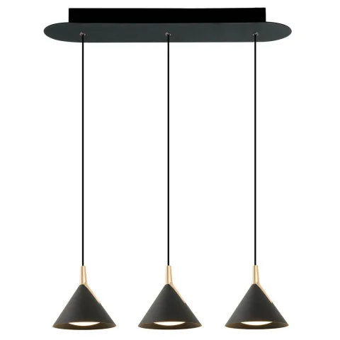 Suspensie JOLLY 4274200 Viokef LED, Negru, Grecia