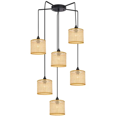 Suspensie ERICA 4275000 Viokef E14, Natural, Grecia