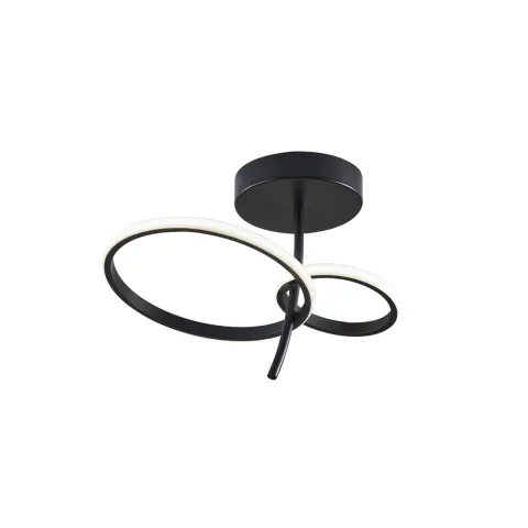 Lustra Plafon DOUBLE 4275900 Viokef LED, Negru, Grecia