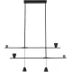 Suspensie DONATELLA 4280400 Viokef LED, Negru, Grecia