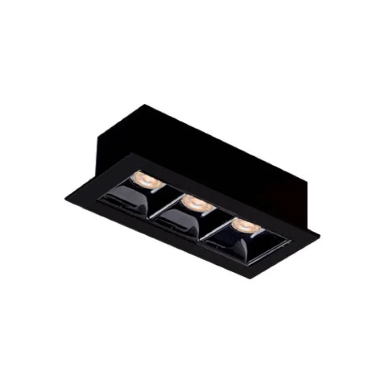 Downlight Incastrat ADEN 4281700 Viokef LED, Negru, Grecia