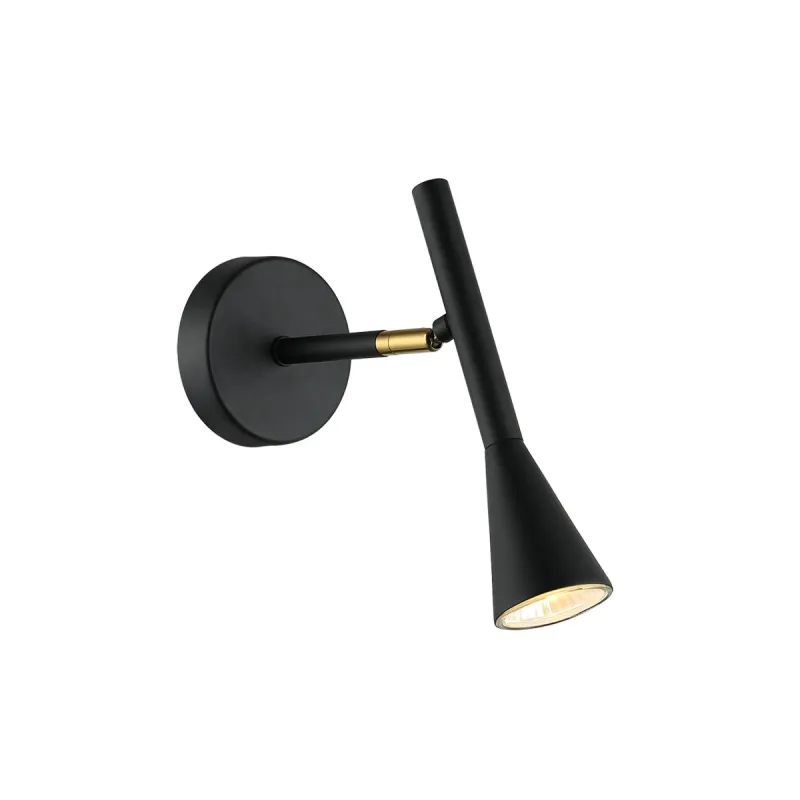 Aplica MELODY 4283700 Viokef GU10, Negru, Grecia