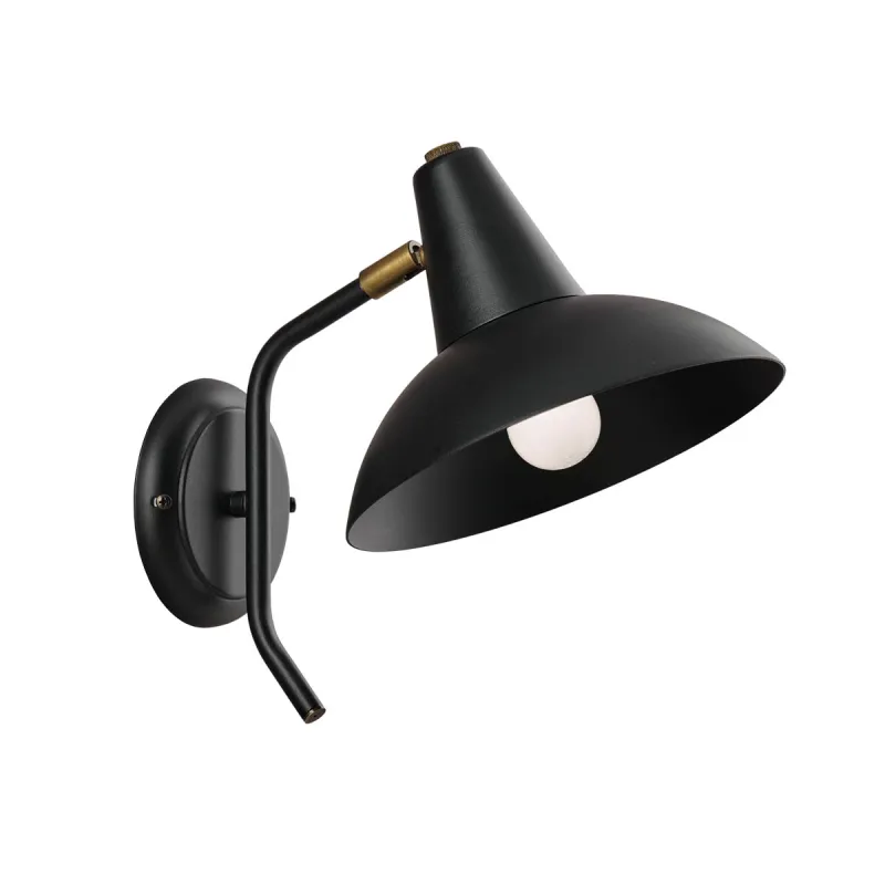 Aplica JAMES 4284000 Viokef E27, Negru, Grecia