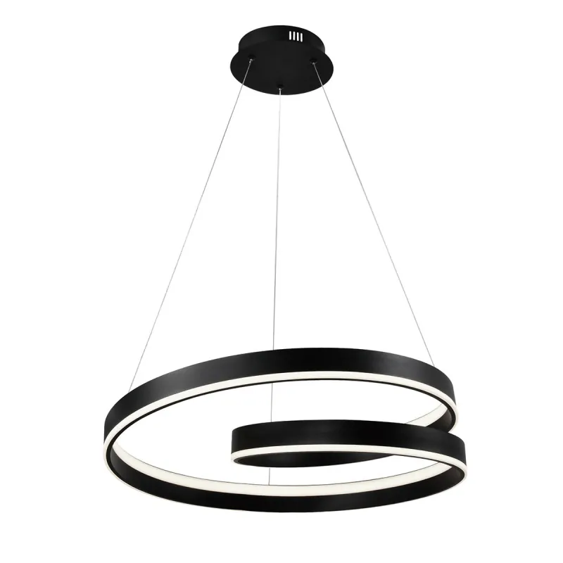 Suspensie CAPRI 4291300 Viokef LED, Negru, Grecia