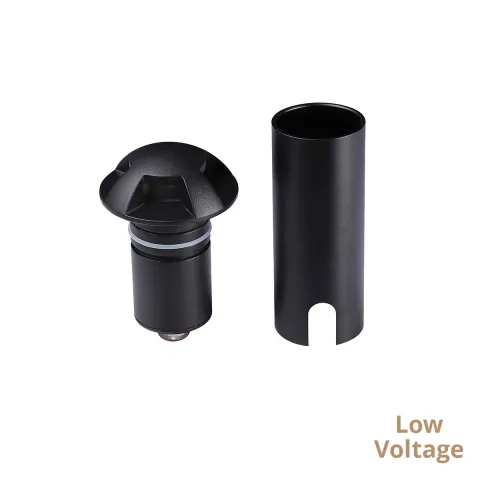 Spot Exterior Podea Incastrat RINO 4294000 Viokef LED, Negru, Grecia