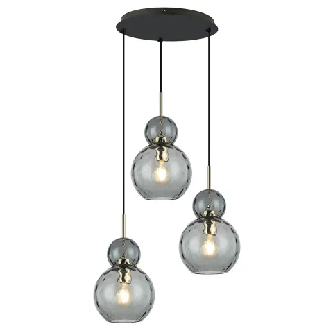 Suspensie FIRENZE 4294500 Viokef E27, Fumuriu, Grecia