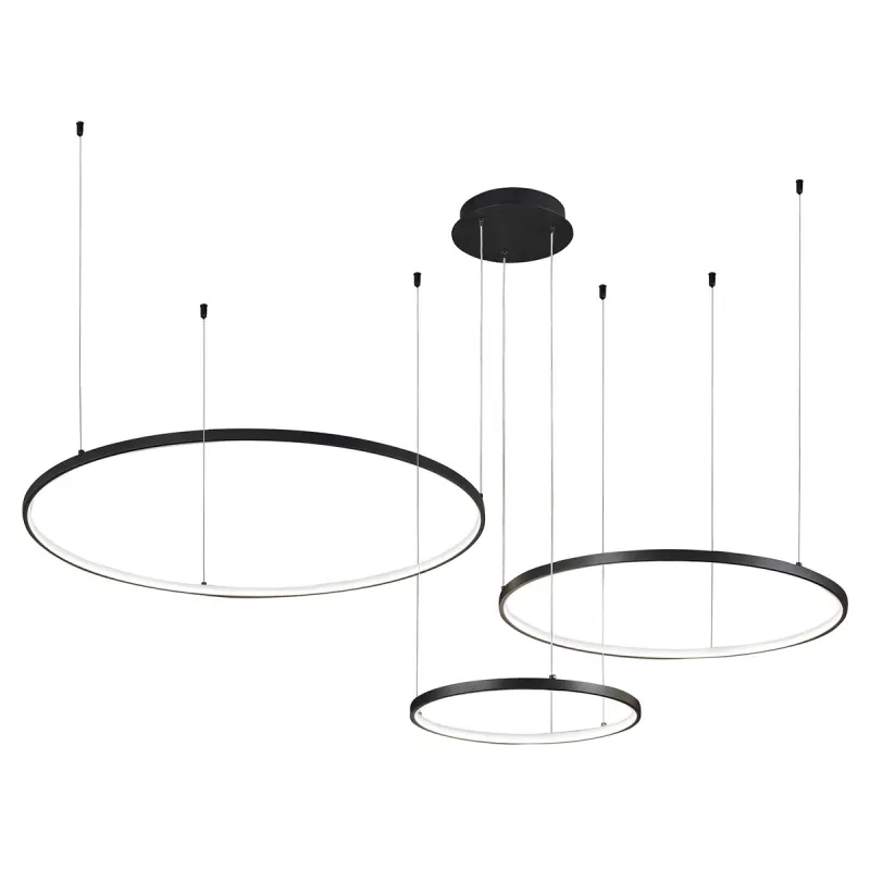 Suspensie MAXIMOS 4301100 Viokef LED, Negru, Grecia