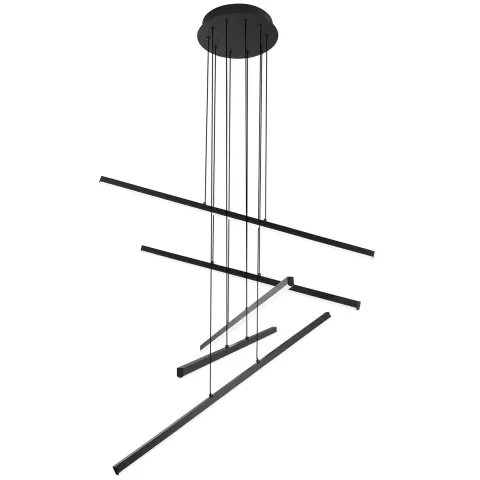 Suspensie RAY 4301400 Viokef LED, Negru, Grecia