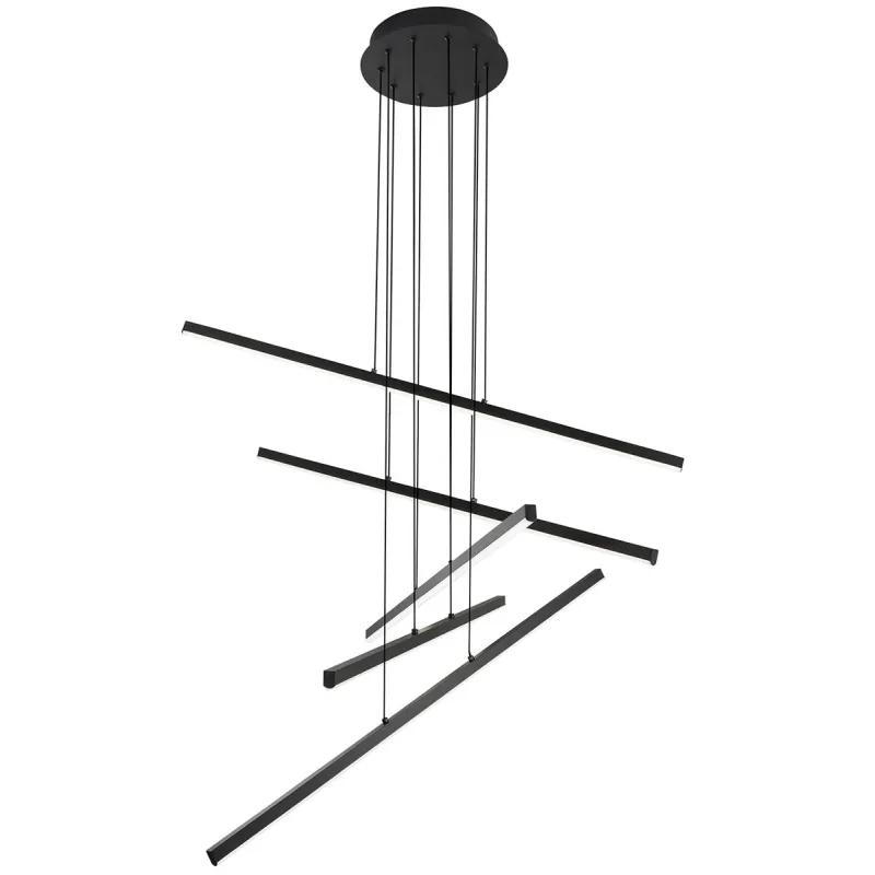 Suspensie RAY 4301400 Viokef LED, Negru, Grecia