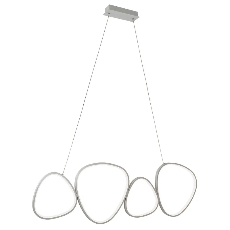 Suspensie HELIX 4301700 Viokef LED, Argintiu, Grecia